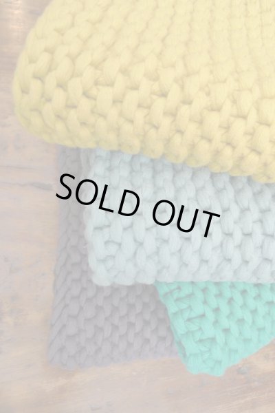 画像2: ガータ編み・ブランケット／(MENTHE A LO、ミントのみ) (2)