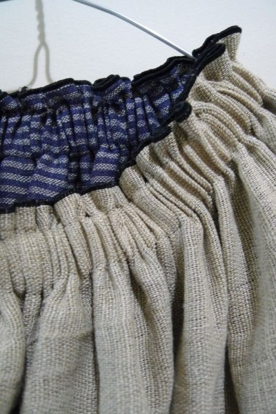 画像3: ★リバーシブル スカートE12／NATUREL-STRIPES(6,8,10才) (3)