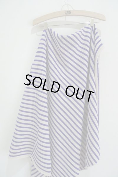 画像2: ボーダー・ニットスロー E12／RAY BLEU (2)