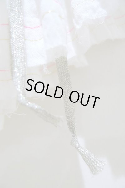 画像2: TUTU コットンガーゼ with ステッチ／WHITE ★フリーサイズ★ (2)