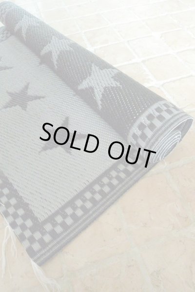 画像2: STAR ビニール・ラグ SMALL／BLACK/SILVER (2)