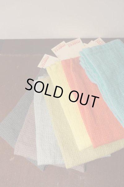 画像2: MERCI リネン・ワッフル地 ナプキン30x30／GRIS SOURIS (2)