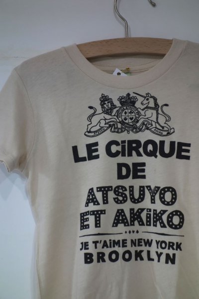 画像1: ATSUYO ET AKIKO オーガニックTシャツ LE CiRQUE／NATURAL(6才のみ)