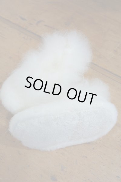 画像2: MAKIE BABY アルパカシューズ／WHITE (2)