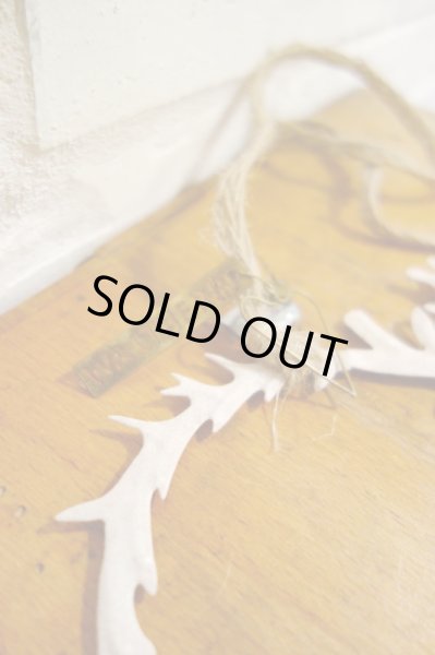 画像5: WALTHER&CO. シカ角リース／白 (5)