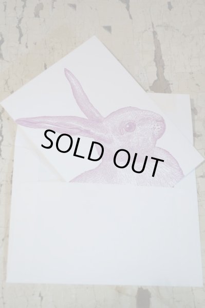 画像2: Sesame Letterpress メッセージカード (LARGE)／ウサギ (2)