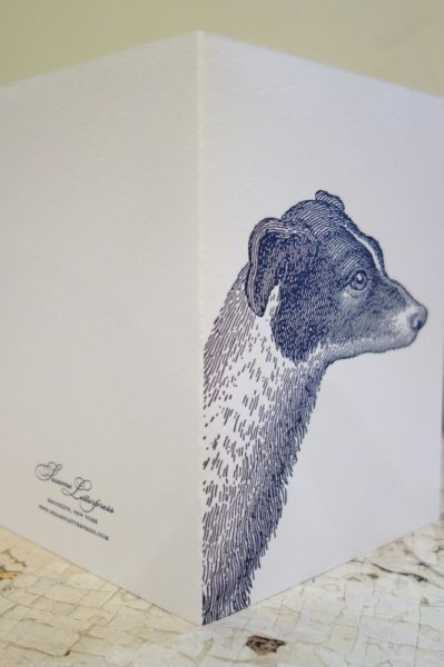 画像3: Sesame Letterpress メッセージカード (LARGE)／イヌ (3)