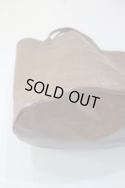 画像3: VDJ レザー バスケットバッグ／BROWN (3)