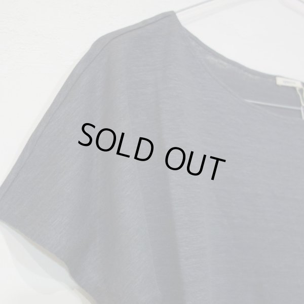 画像3: a.b (apuntob) リネン T-シャツ／DARK GRAY(Sのみ) (3)