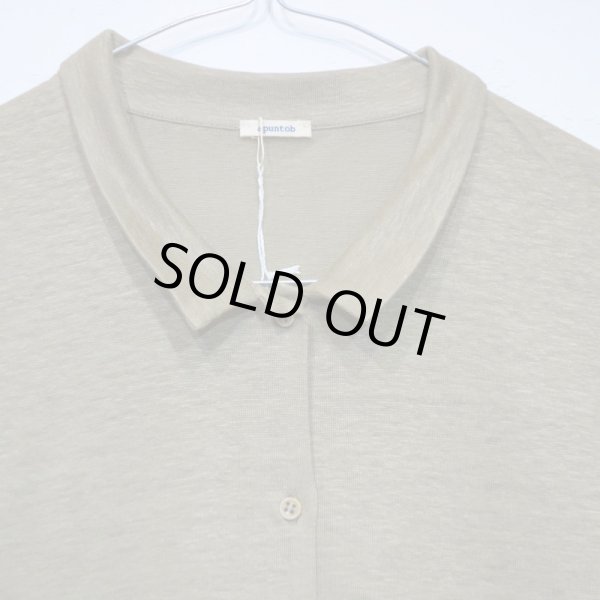 画像2: a.b (apuntob) リネン シャツブラウス／KHAKI(Sのみ) (2)