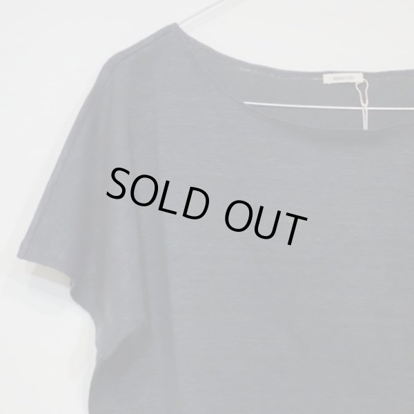 画像2: a.b (apuntob) リネン T-シャツ／DARK GRAY(Sのみ) (2)