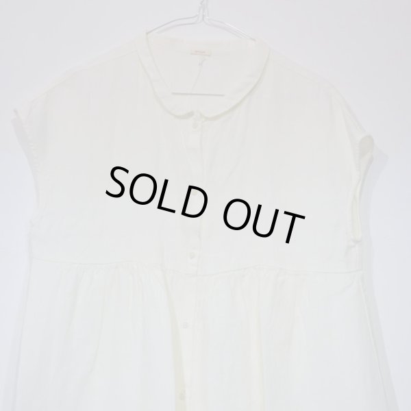 画像2: a.b (apuntob) リネン ラウンドカラーワンピース／SUMMER WHITE(Sのみ) (2)