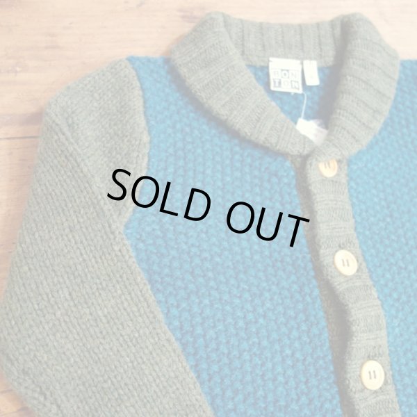 画像2: BONTON ニットジャンパー／994 TURQUOISE FONCE(4,6才) (2)