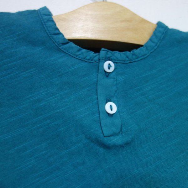 画像2: BONTON BEBE ヘンリーネック Tシャツ/417 BLEU COLVERT (2)