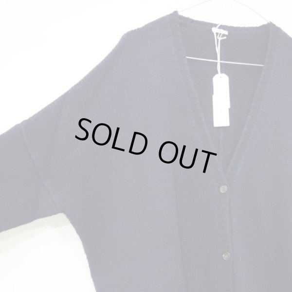 画像2: a.b (apuntob) カシミア オーバーカーディガン／ネイビー (2)