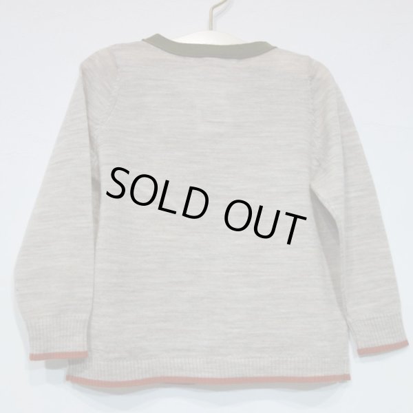 画像2: BONPOINT BEBE カレッジカーディガン／106 (2)