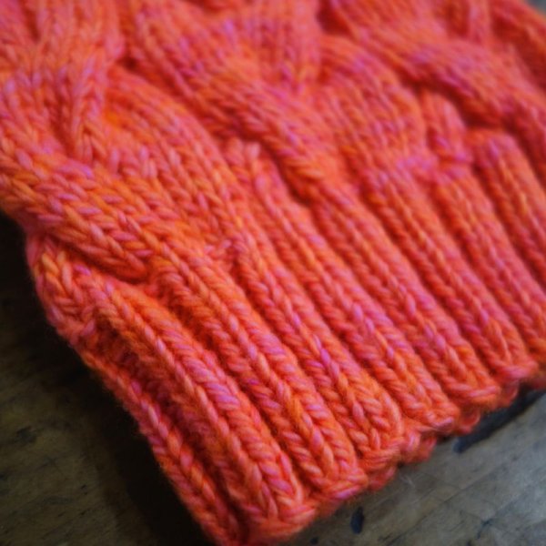画像3: MAKIE ポンポン・ニット帽／ORANGE (Sのみ) (3)