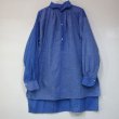 画像1: GALLEGO DESPORTES シャツ・ドレス／BLUE CHECK(Sのみ) (1)