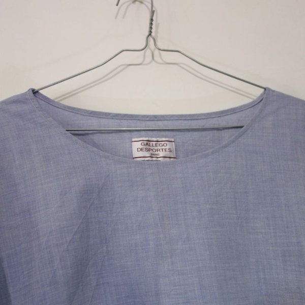 画像2: GALLEGO DESPORTES ボートネック・ワンピース／CHAMBRAY BLUE (2)
