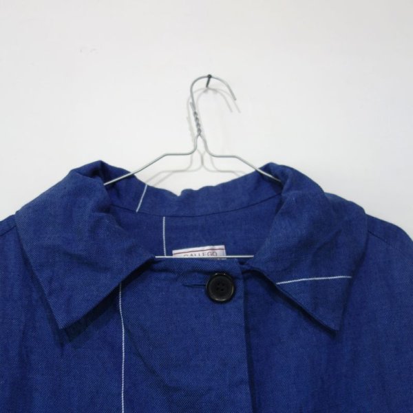 画像2: GALLEGO DESPORTES リネンコート／INDIG(Lのみ) (2)