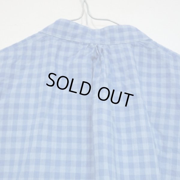 画像6: MAKIE WOMENS コットン／リネン混 チェックワンピース／LIGHT INDIGO CHECK (M/Lのみ) (6)