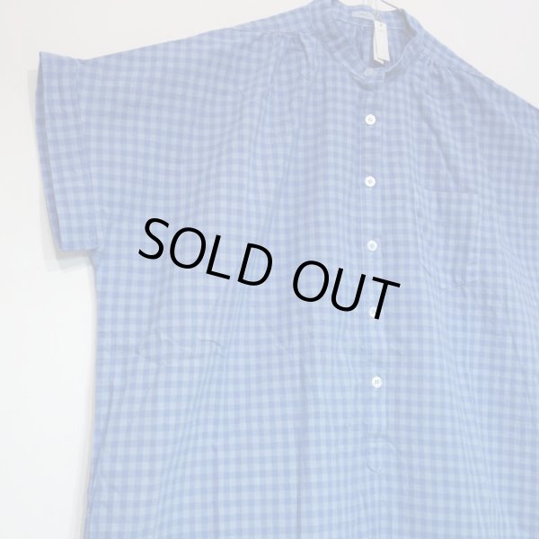 画像5: MAKIE WOMENS コットン／リネン混 チェックワンピース／LIGHT INDIGO CHECK (M/Lのみ) (5)