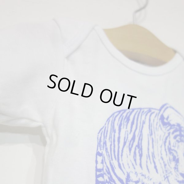 画像3: MAKIE BABY アニマル T-シャツ（６／１２ヶ月〜１２／１８ヶ月）／WHITE BLUE-TIGER (3)