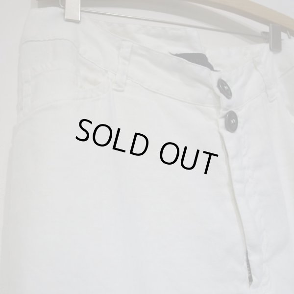 画像4: album di famiglia ユニセックス リネン混パンツ／WHITE(Sのみ) (4)