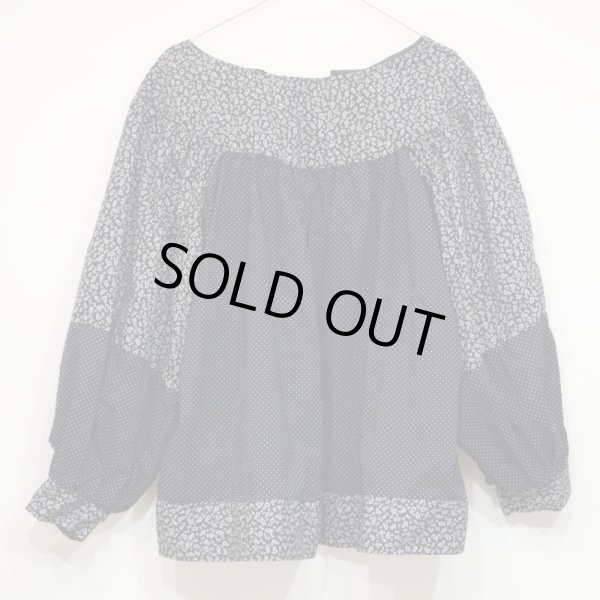 画像5: PIP-SQUEAK CHAPEAU ETC. プリントブラウス JACIE／BLACK-WHITE(Mのみ) (5)