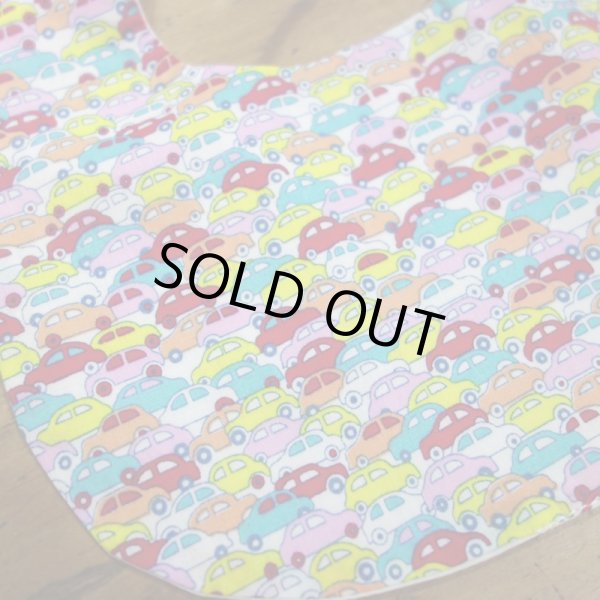 画像2: MAKIE BABY リバティ ビブ（CARS-マルチ）／NO.21 MULTI-CARS (2)