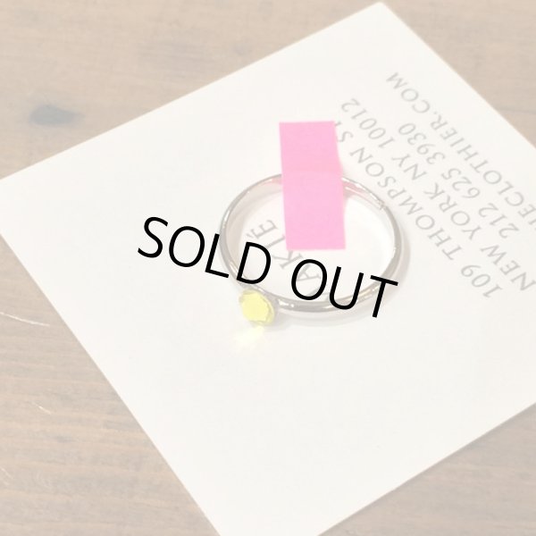 画像2: MAKIE スワロフスキー・リング／スモールストーン＆イエロー (2)