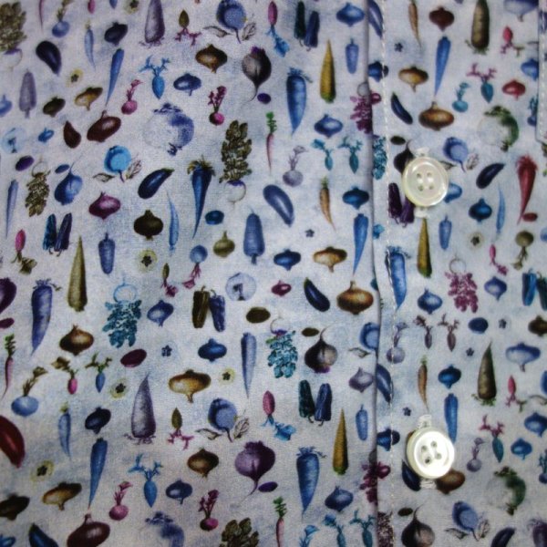 画像4: MAKIE シャツ LEWIS ／BLUE VEGETABLE(6才のみ) (4)