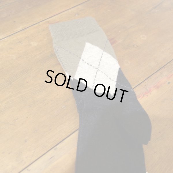 画像2: album di famiglia ソックス（アーガイル）／グレー (2)