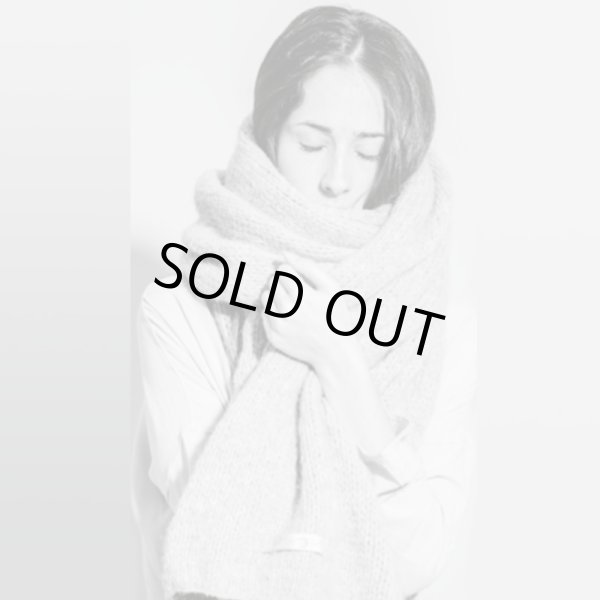 画像3: album di famiglia レディース 大判ストール／ライトグレー (3)