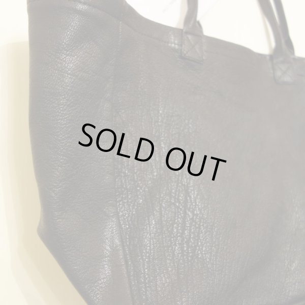 画像2: VDJ/C レザー トートバッグ／BLACK（再入荷） (2)