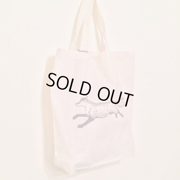 画像3: littlecloud 薄手コットンバッグ・キツネ（Mサイズ）／ブラック系 (3)