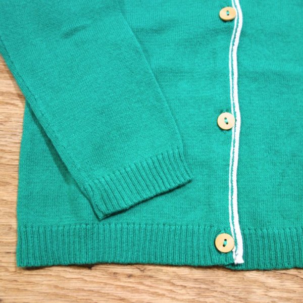 画像3: BONTON BEBE Vネック カーディガン／258 VERT EMERAUDE (3)