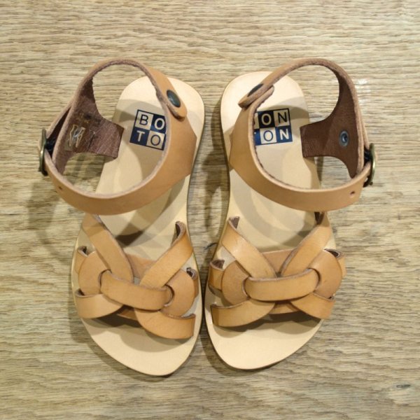 画像3: BONTON レザーストラップ サンダル／NATUREL(36,38/約23,24センチのみ) (3)