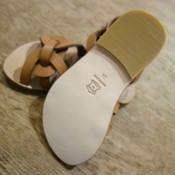画像5: BONTON レザーストラップ サンダル／NATUREL(36,38/約23,24センチのみ) (5)