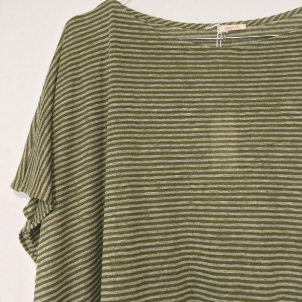 画像4: a.b (apuntob) リネン・ワンピース P582（カーキ）／T1557-T1576 (Mサイズのみ) (4)