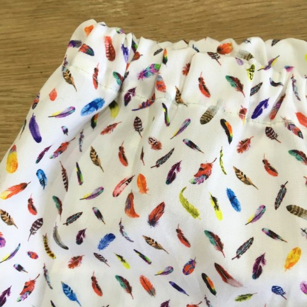 画像2: MAKIE BABY プリントパンツ PAULA／ORANGE FEATHER (2)