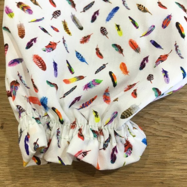 画像3: MAKIE BABY プリントパンツ PAULA／ORANGE FEATHER (3)