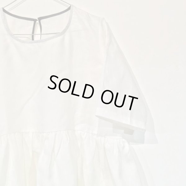 画像2: VDJ レディース COLLECTION リネン・3/4袖丈チュニック／/LIN BLANC(サイズ3のみ) (2)