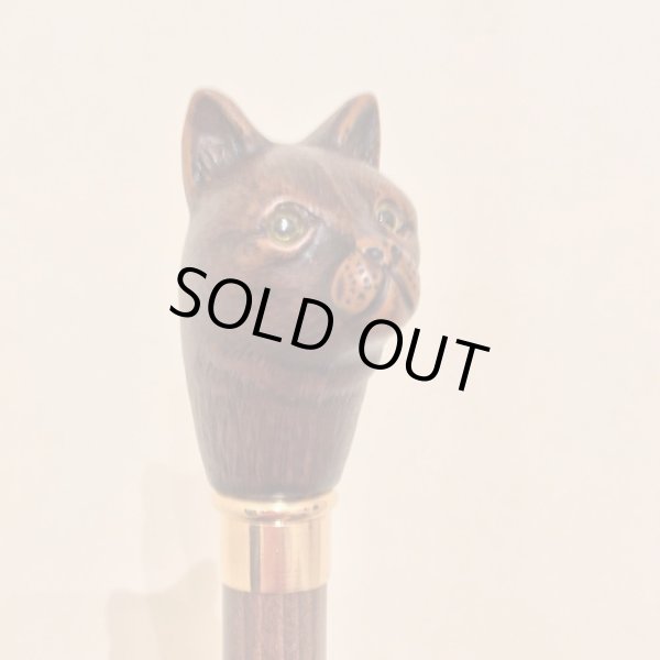 画像2: GUY DE JEAN 長傘（ネコ）／NOIR (2)