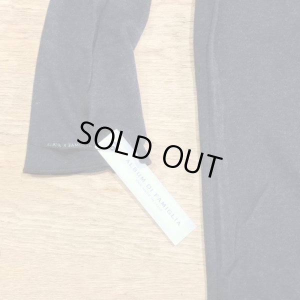 画像4: album di famiglia  ユニセックス SLIM タートルネック／ALMOST BLACK(Sのみ) (4)