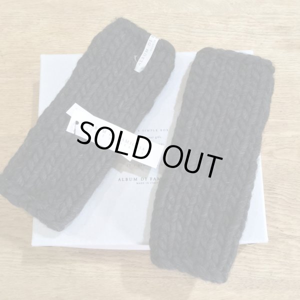 画像2: album di famiglia -LIMITED- レディース ニットグローブ／ALMOST BLACK (2)