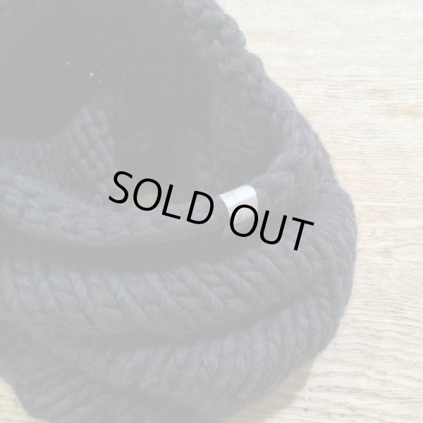 画像2: album di famiglia -LIMITED- レディース ニットネックウォーマー／ALMOST BLACK (2)