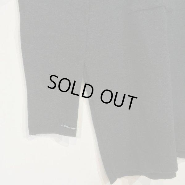 画像4: album di famiglia レディース ロングスリーブプルオーバー（ポケット）／ALMOST BLACK(Sのみ) (4)