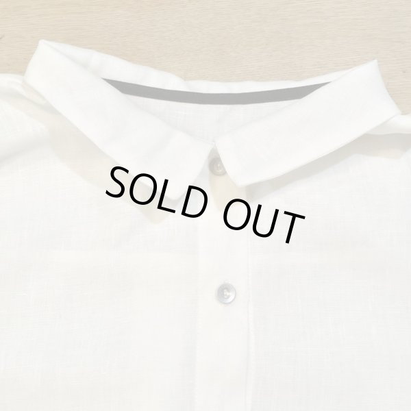 画像4: VDJ COLLECTION レディース プリーツシャツブラウス／LIN BLANC(サイズ2のみ) (4)