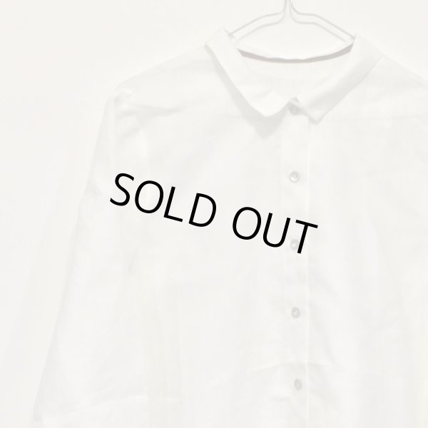 画像2: VDJ COLLECTION レディース プリーツシャツブラウス／LIN BLANC(サイズ2のみ) (2)